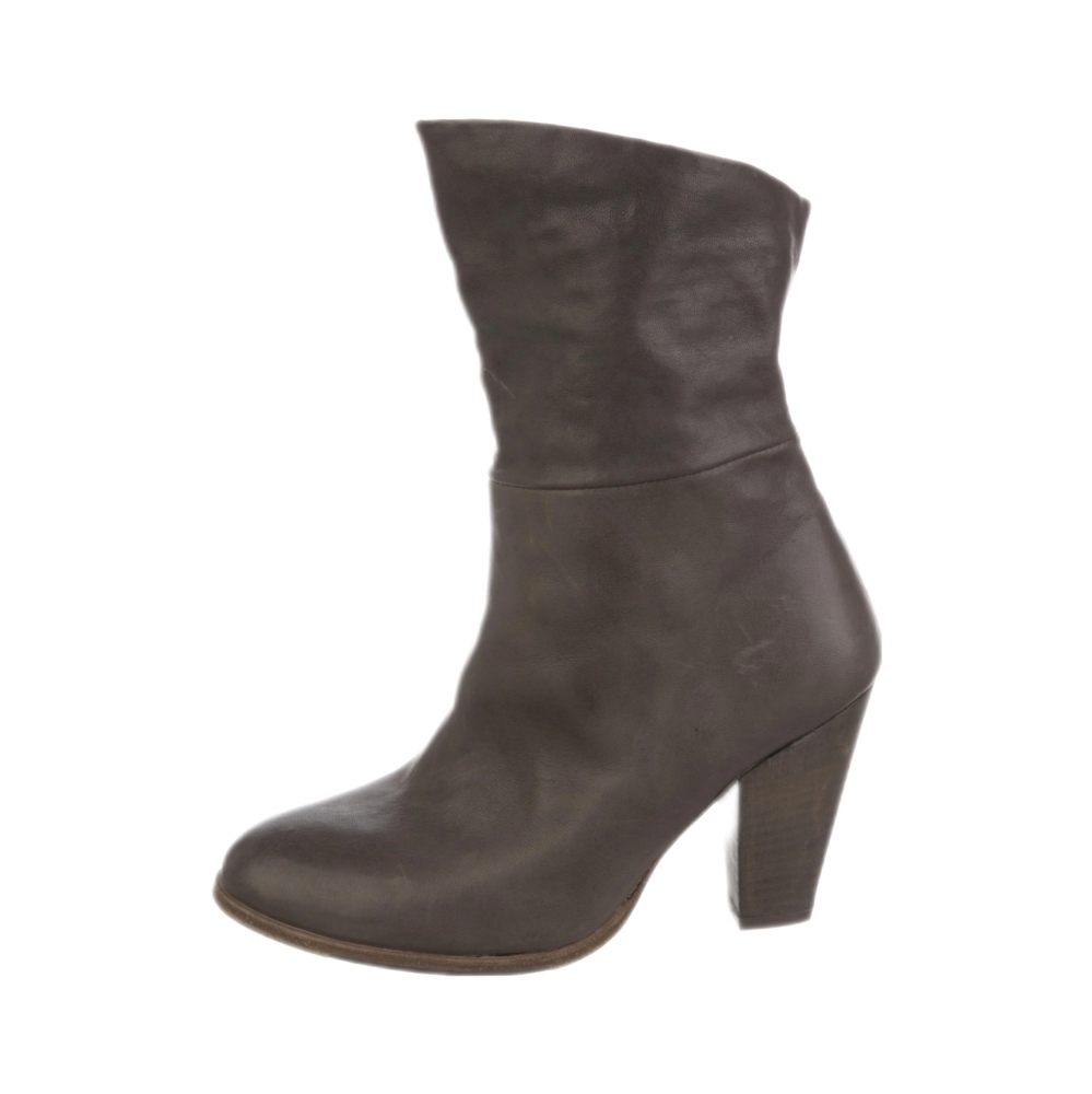 HUMANOID | Brown Leather Ankle Boots in Size EU 36